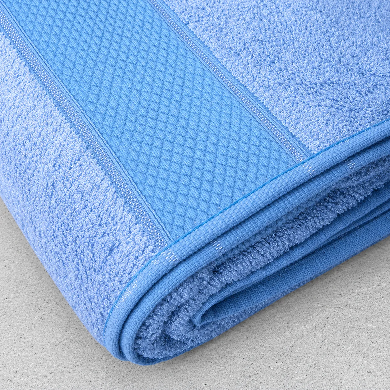 Sky Blue Towel Made From Bamboo Fiber