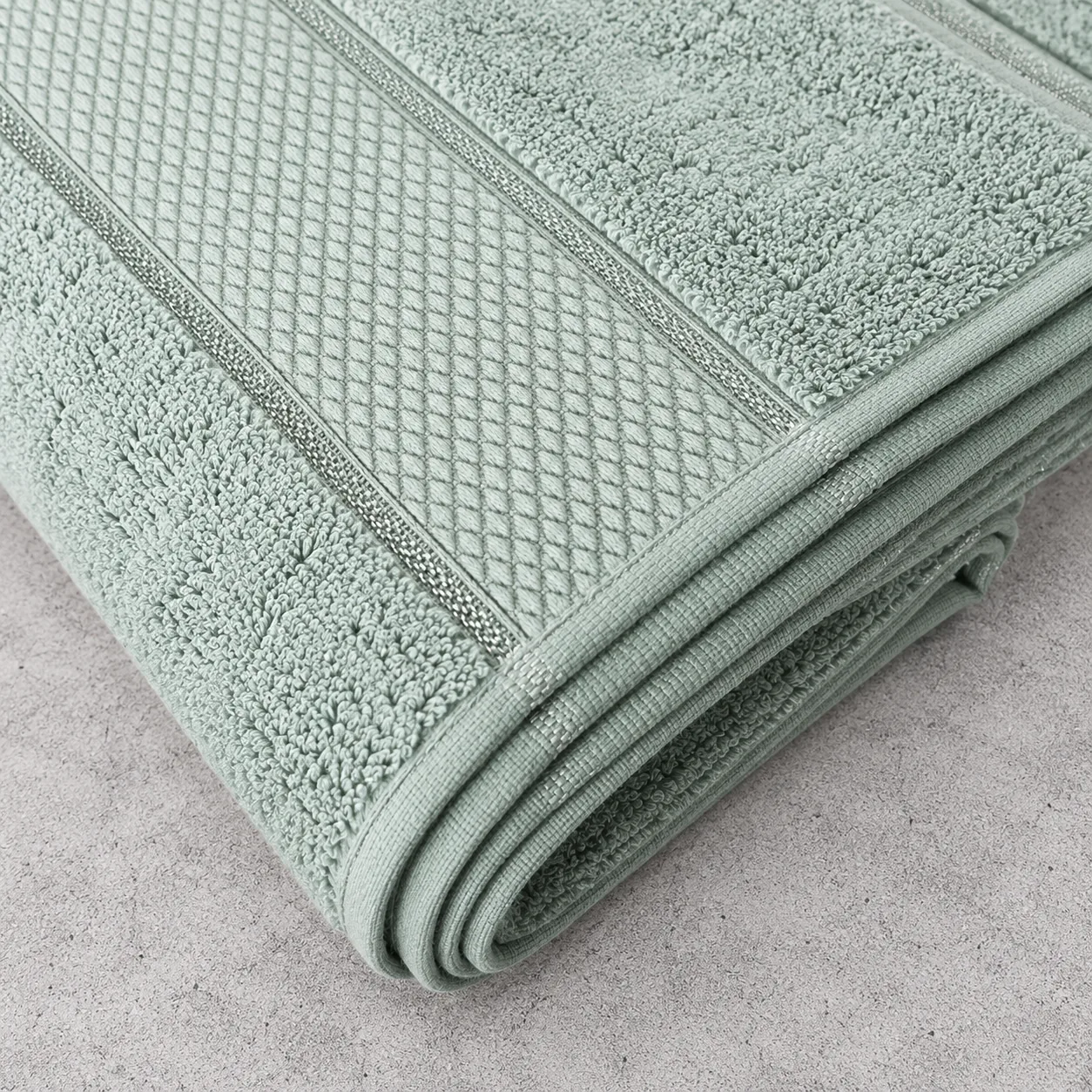 Mint Green Towel Made From Bamboo Fiber