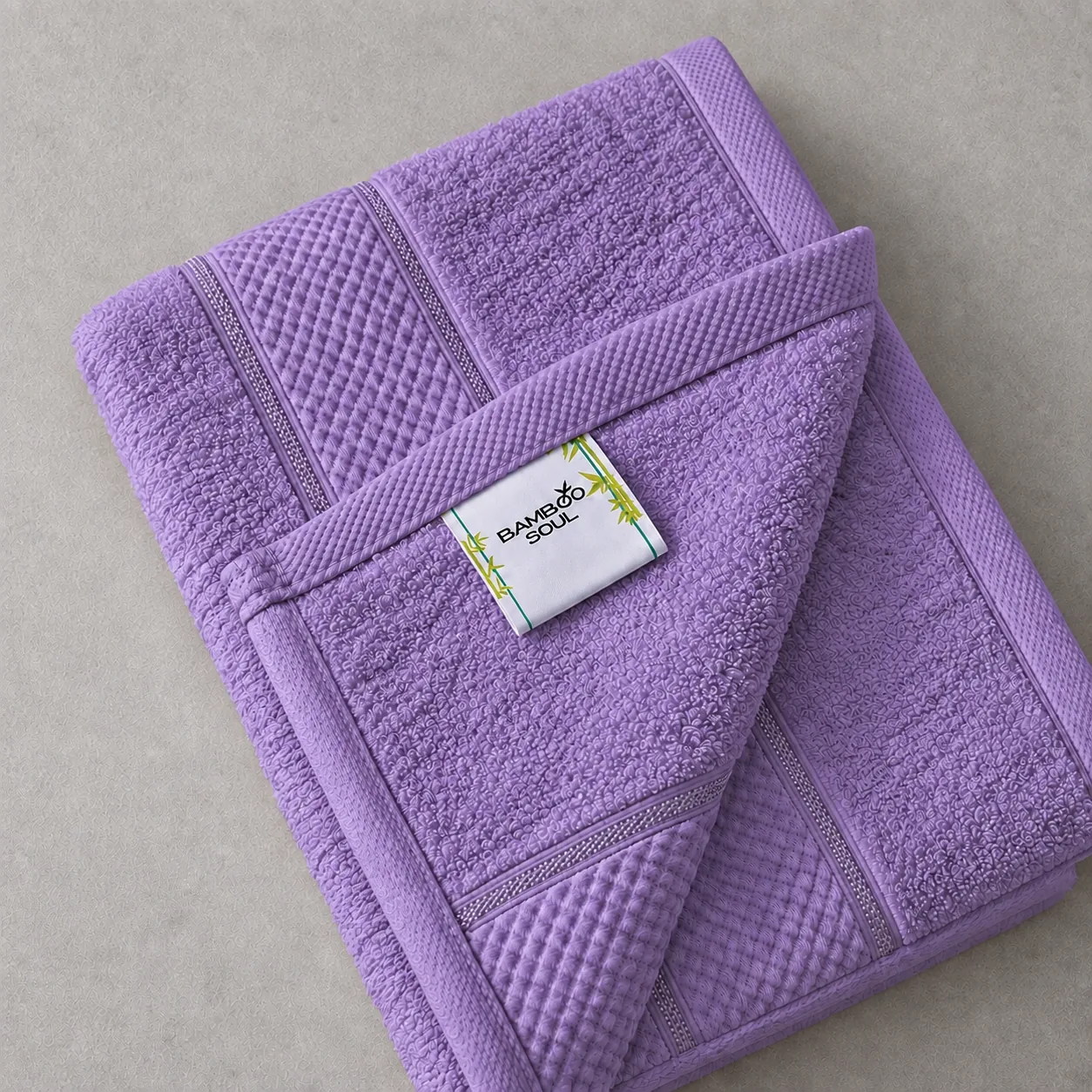Purple Made From Bamboo Fiber