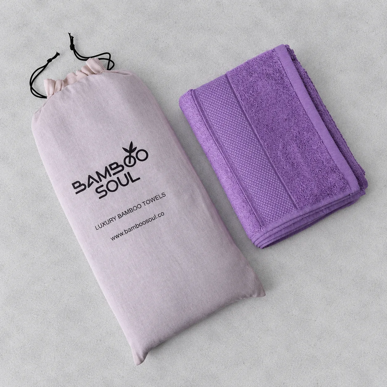 Purple Made From Bamboo Fiber