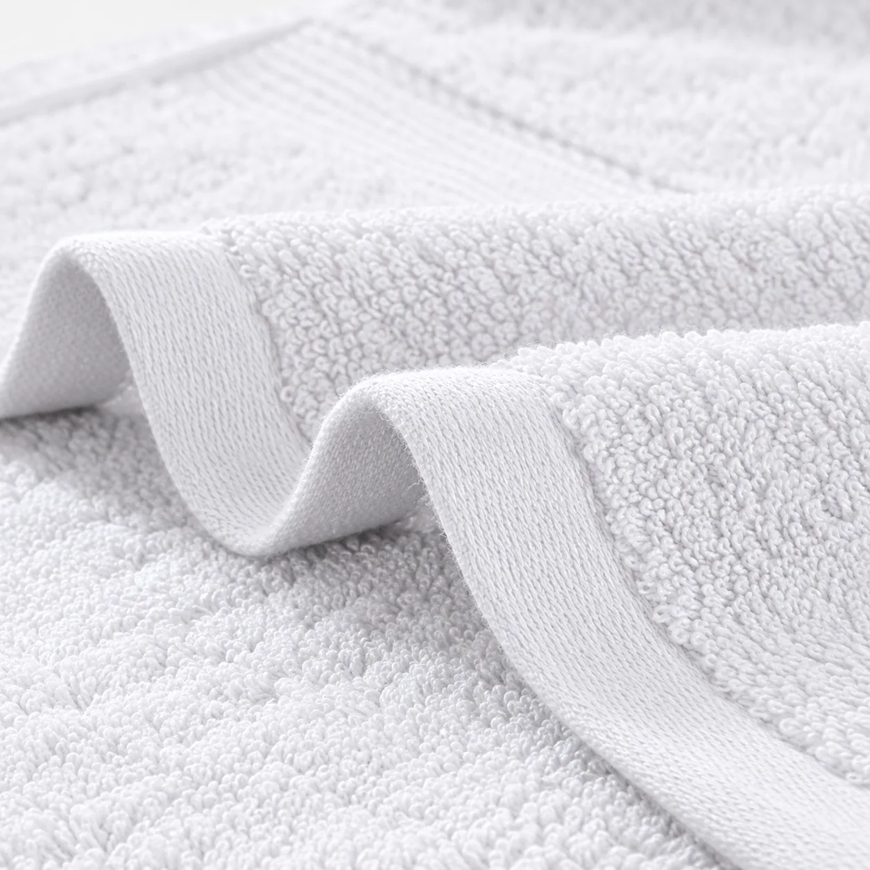 White Hand Towel Made From Bamboo Fiber - Pack Of 2