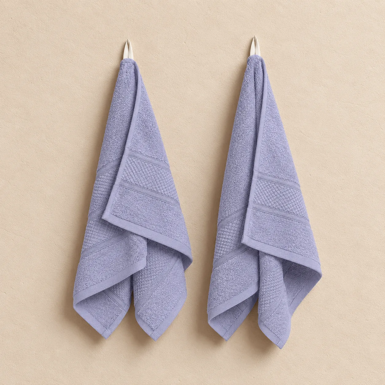 Grey Hand Towel Made From Bamboo Fiber - Pack Of 2
