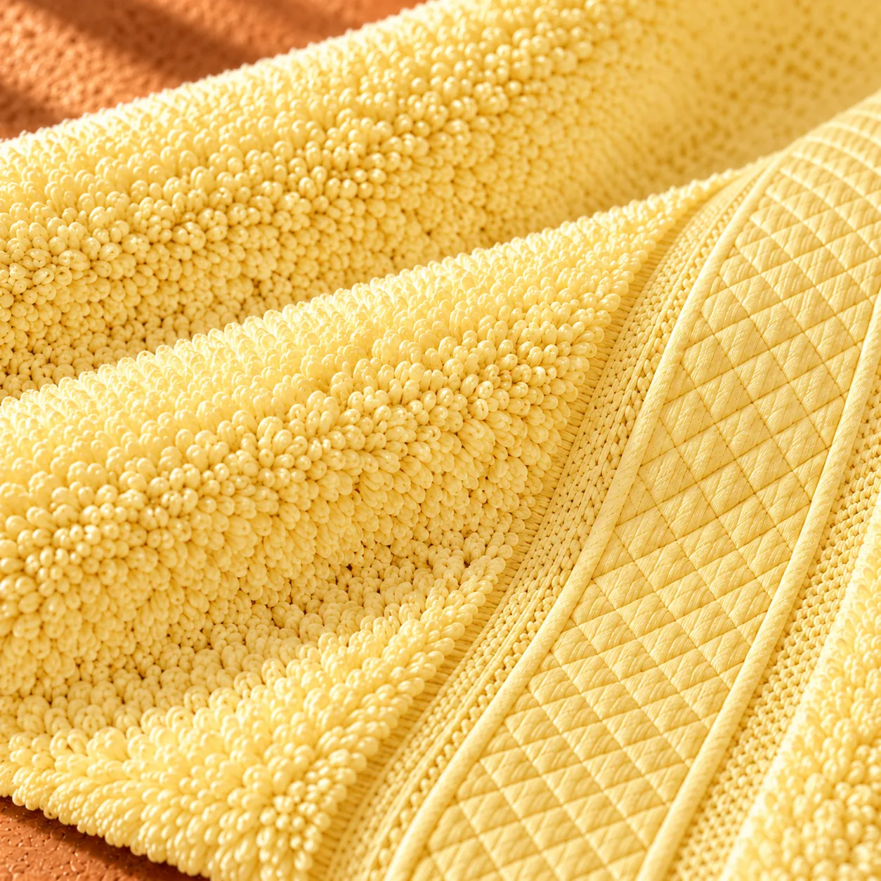 Yellow Face Towel Made From Bamboo Fiber - Pack Of 3