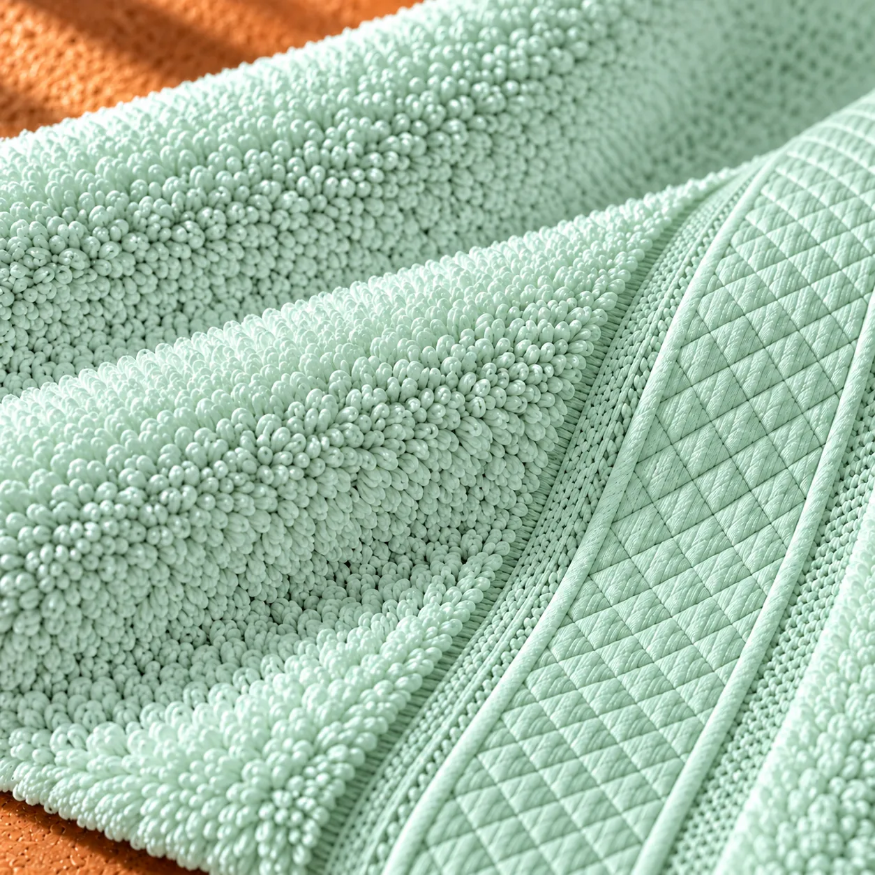 Mint Green Face Towel Made From Bamboo Fiber - Pack Of 3