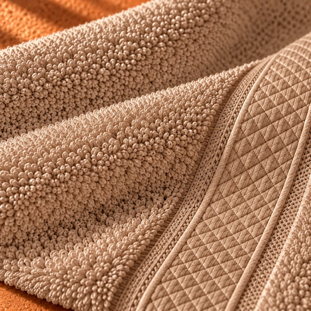 Dark Beige Face Towel Made From Bamboo Fiber - Pack Of 3
