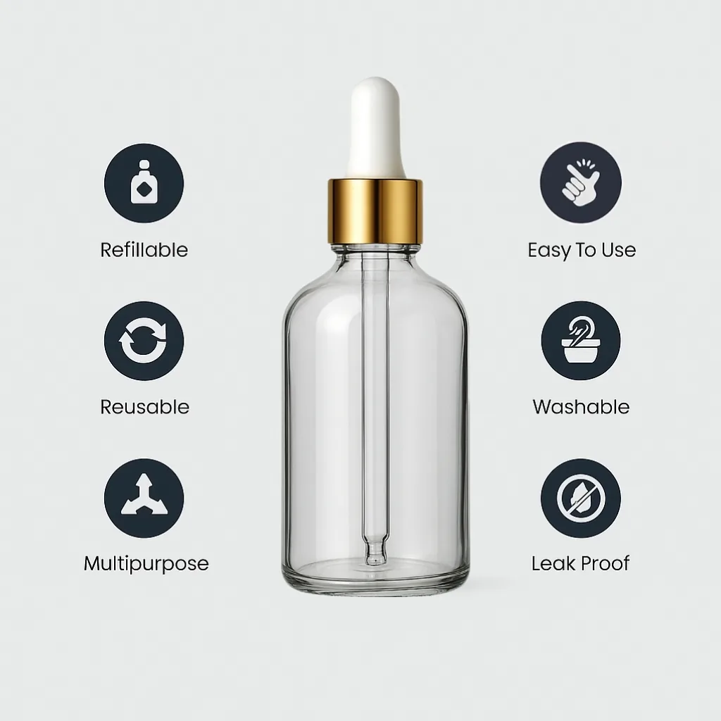 15ml Clear Dropper Bottle