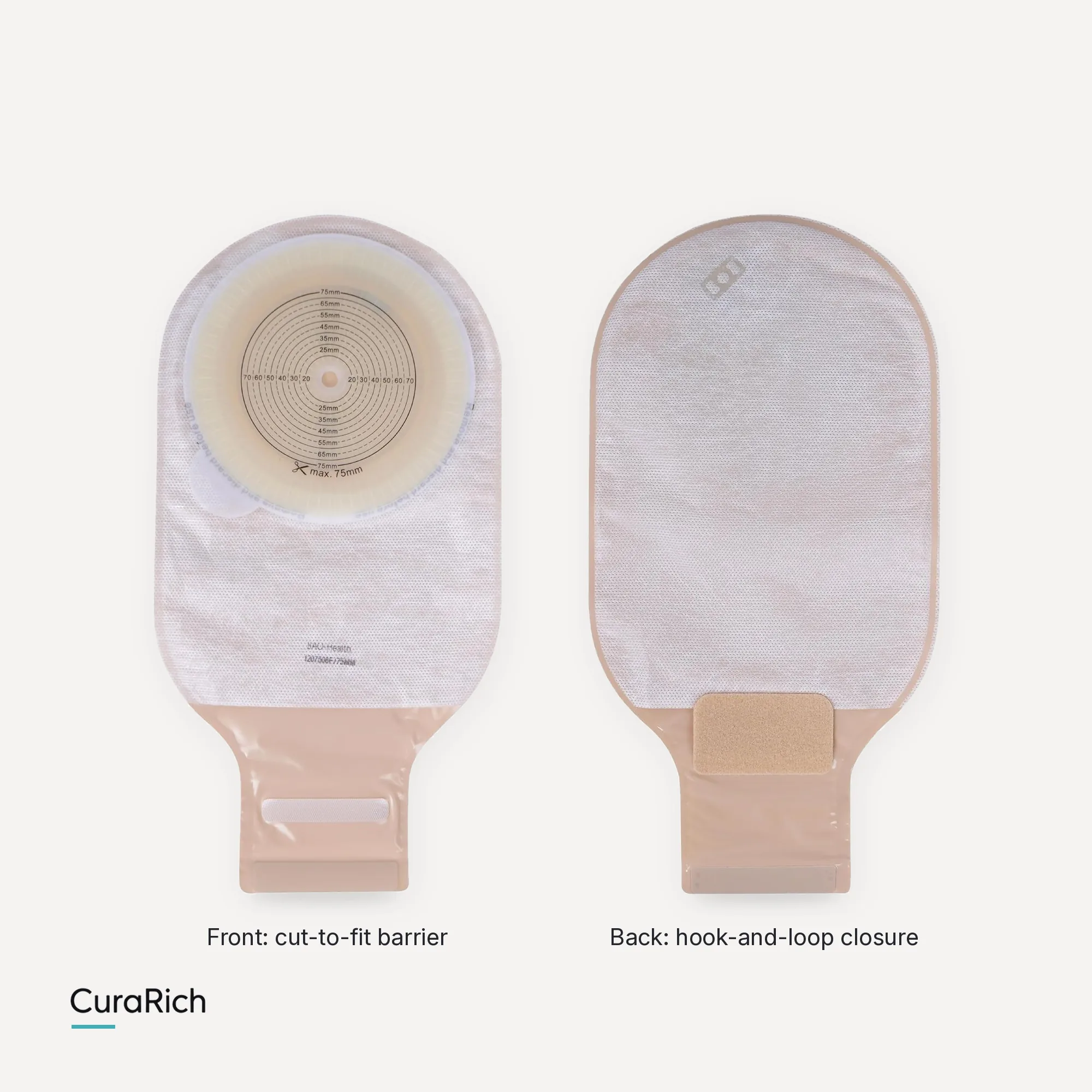 BAO Health 1207508F One-Piece Drainable Colostomy & Ileostomy Pouch – Opaque