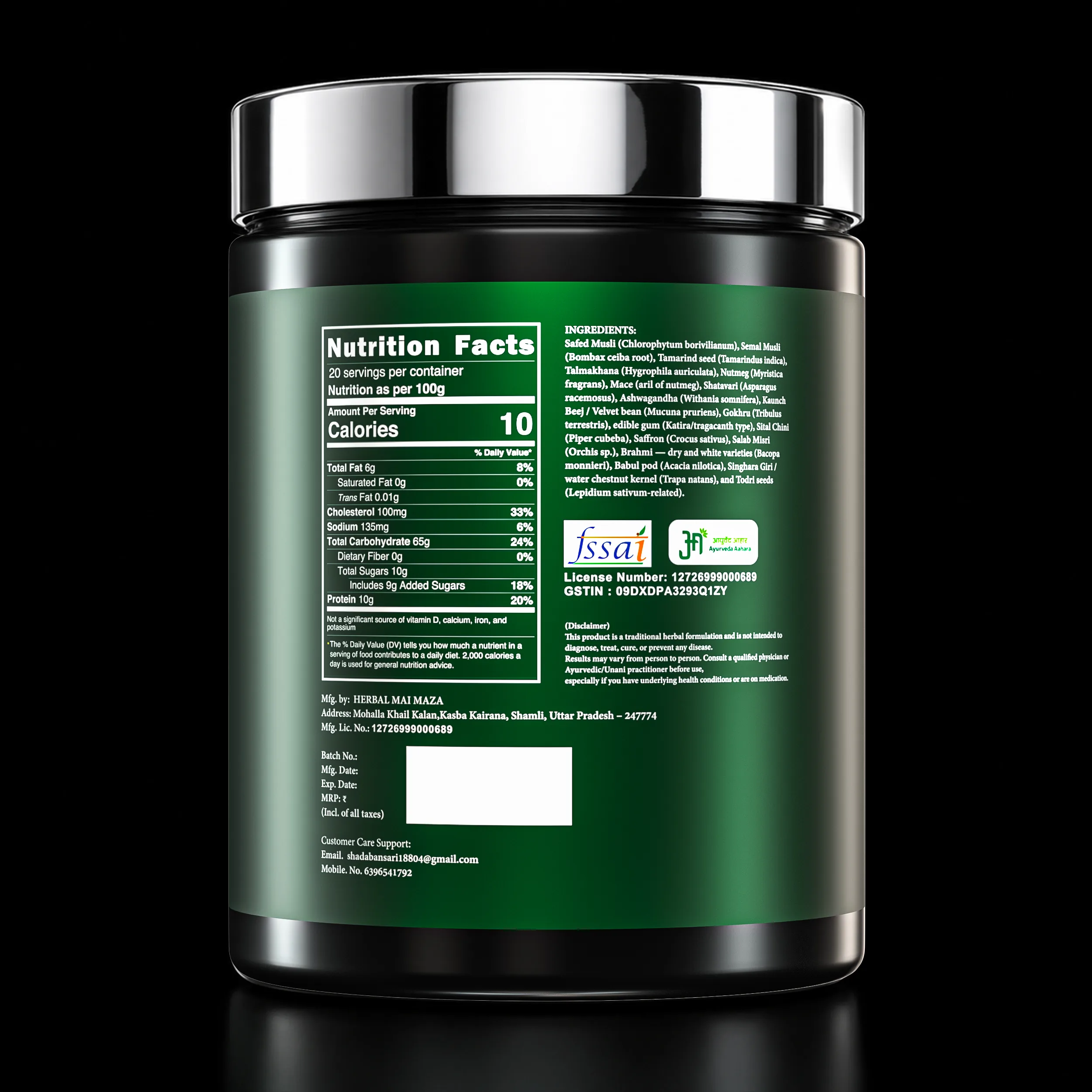 1. Joshakti Herbal Powder