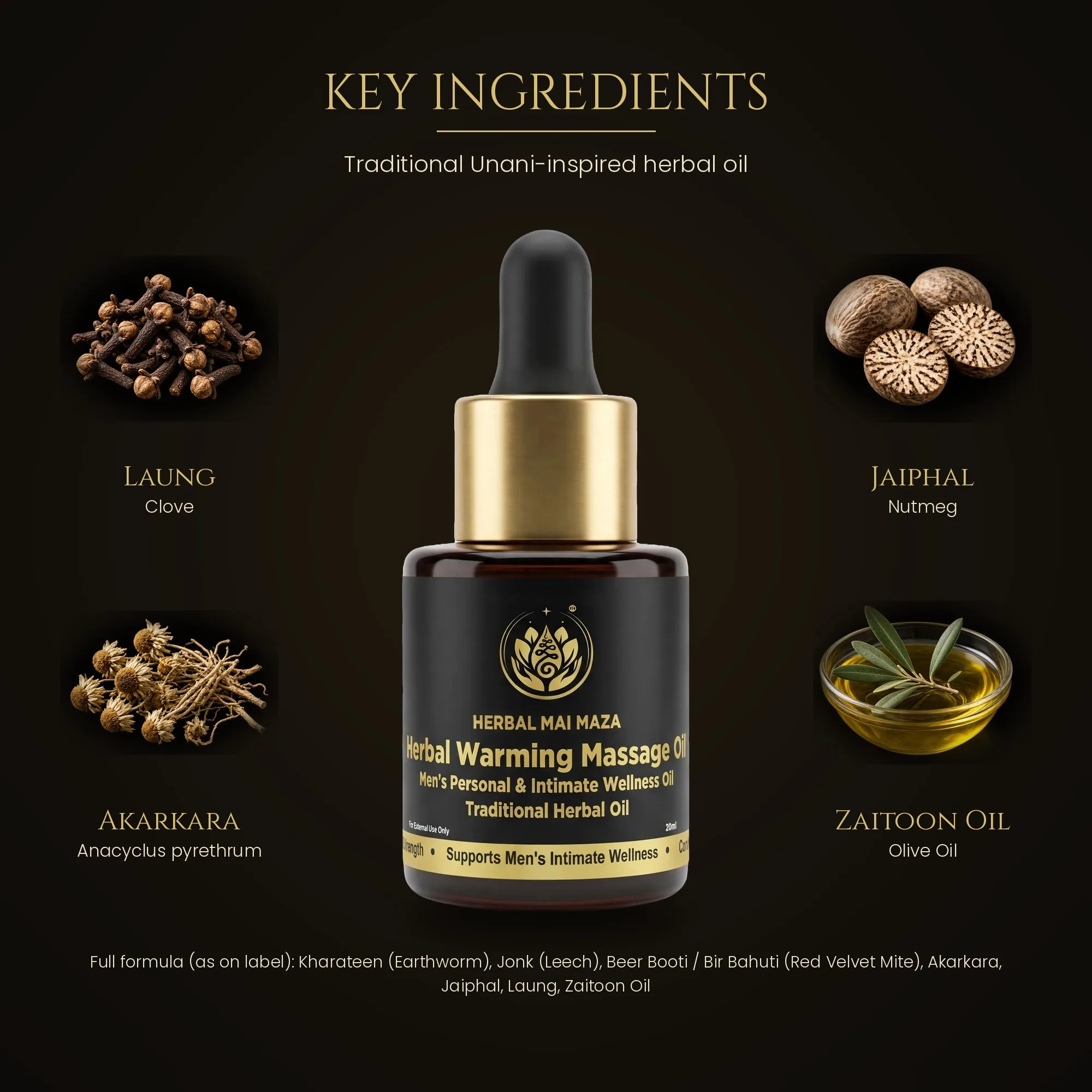HMM Vital Oil For Sexual & Vitality Intimate Wellness – External-Use Herbal Massage Oil image 2